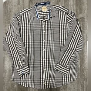 Tommy Bahama Jeans‎ light brown and cream button down, men’s size XL